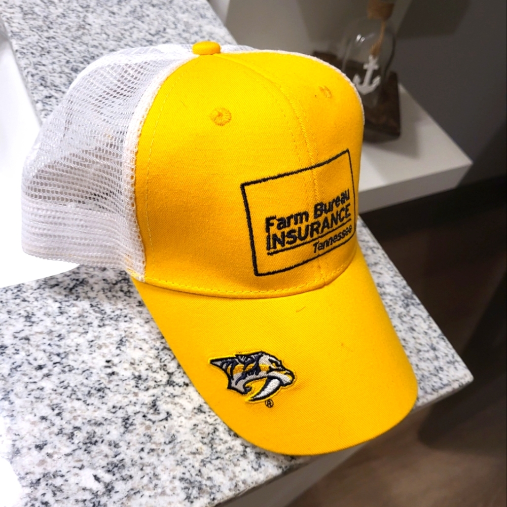 New. Nashville predators hockey trucker baseball hat